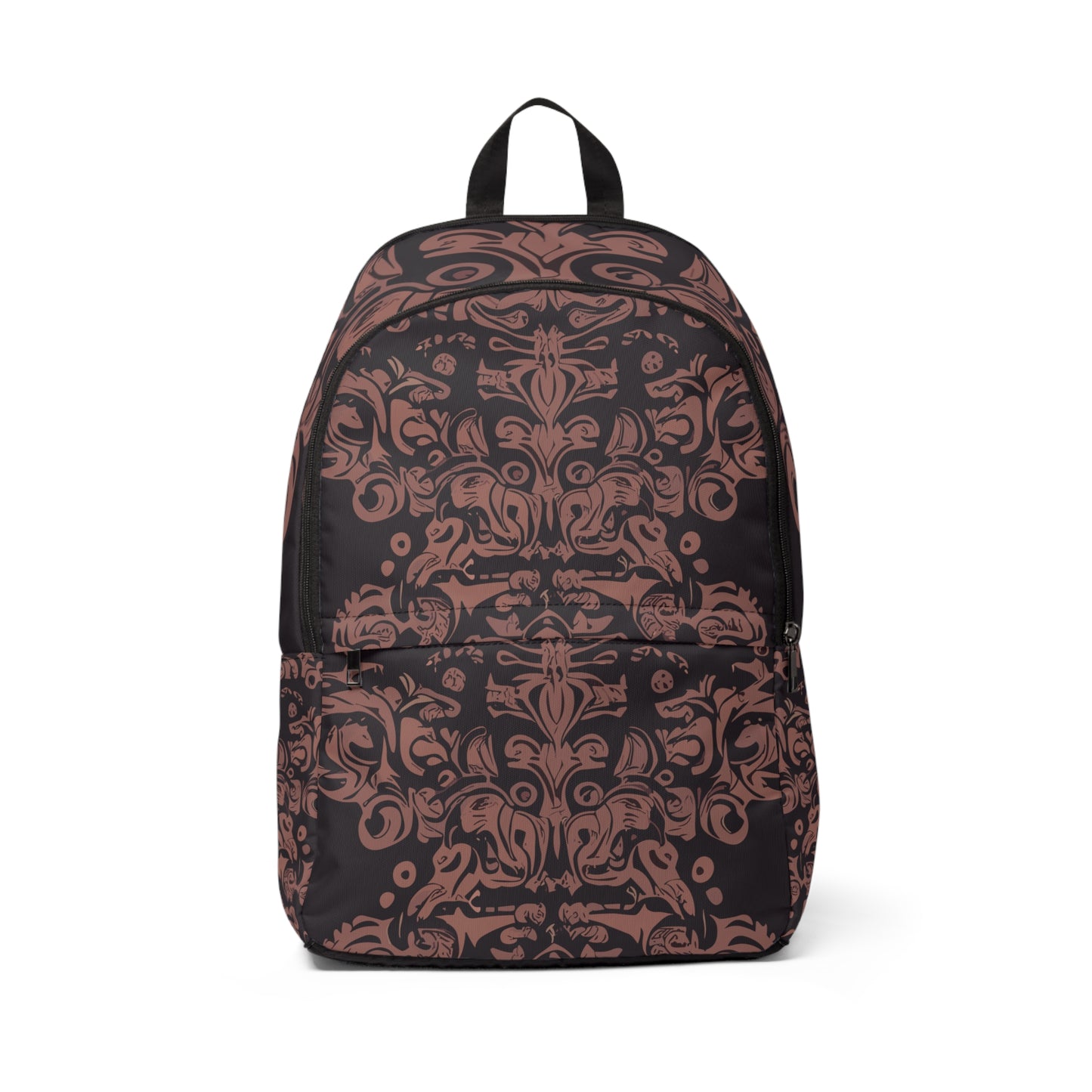 Vampire Art Grunge Brown Brocade Unisex Fabric Backpack