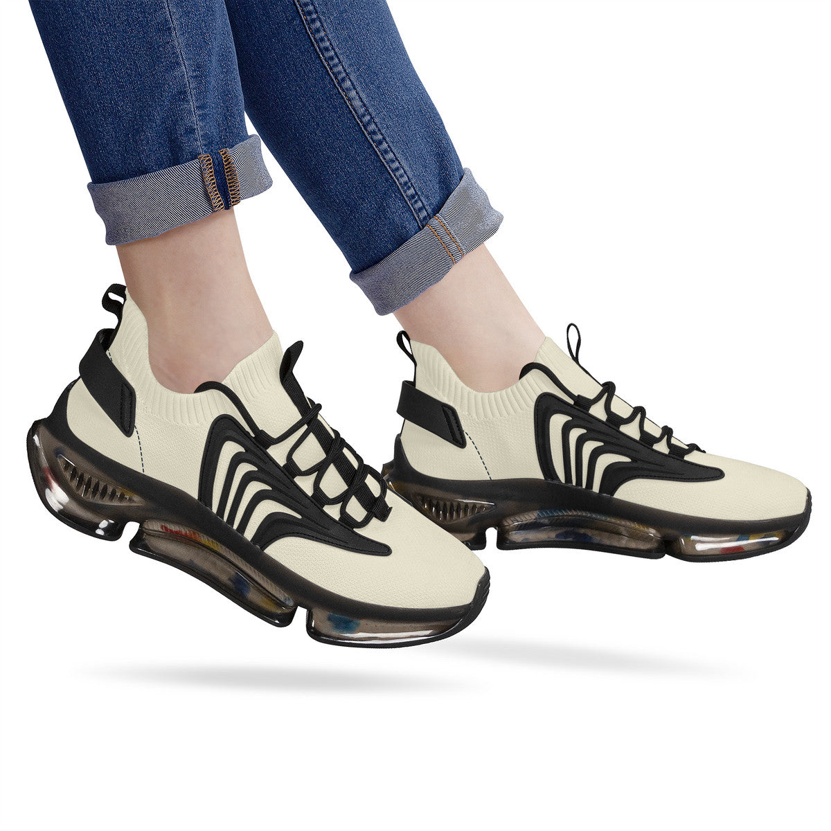 Vampire Art Unisex Retro Cream Air Max React Sneakers