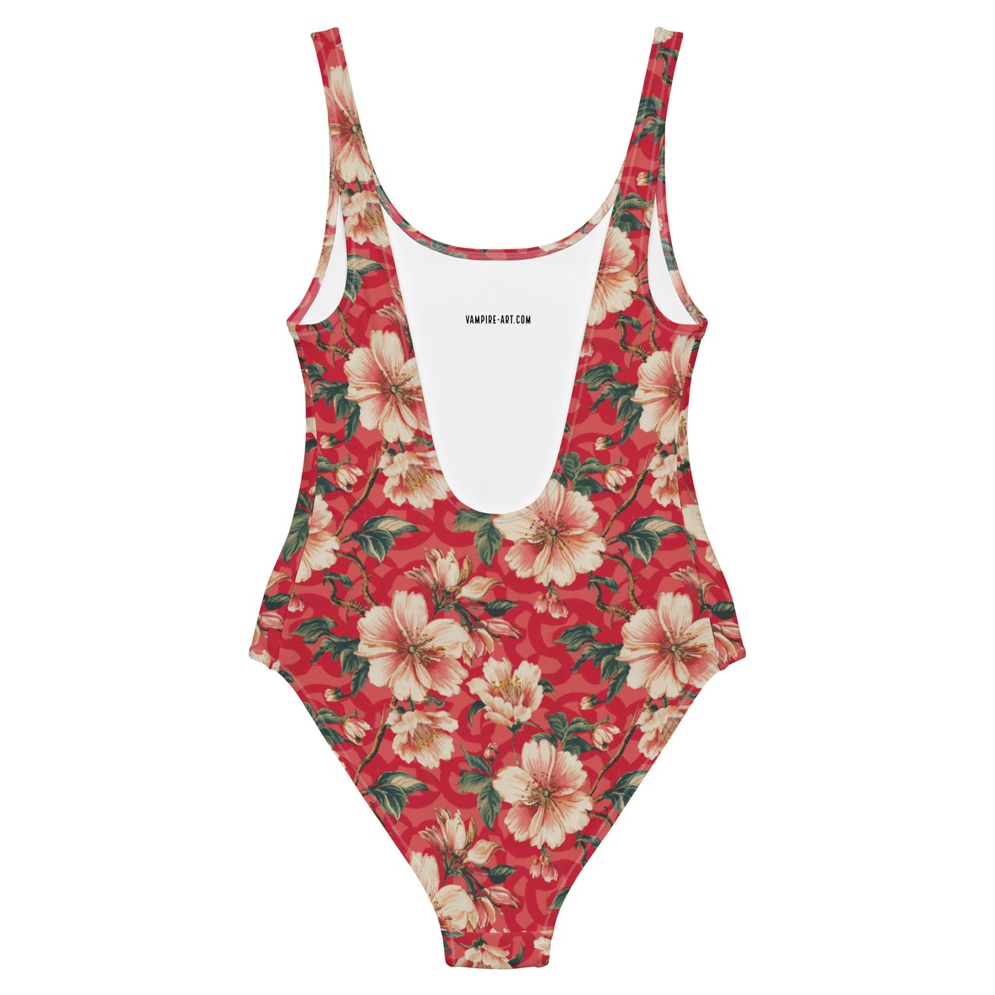 Vampire Art Timeless Low Back One-Piece Swimsuit - Cherry