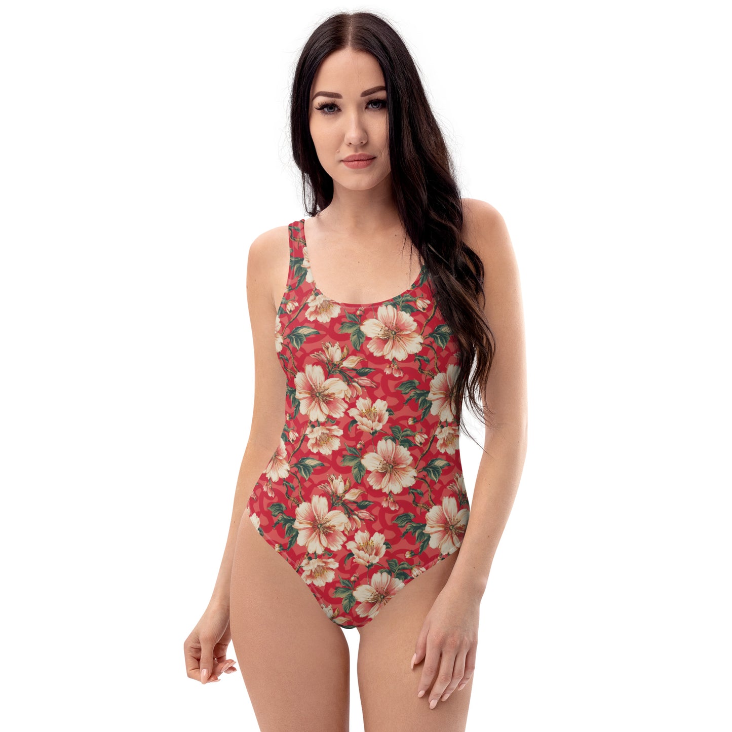 Vampire Art Timeless Low Back One-Piece Swimsuit - Cherry