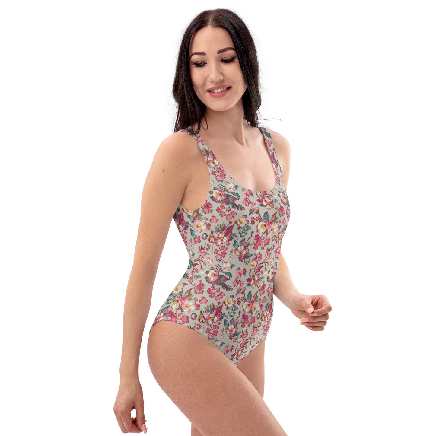 Vampire Art Timeless Low Back One-Piece Swimsuit - Glacier