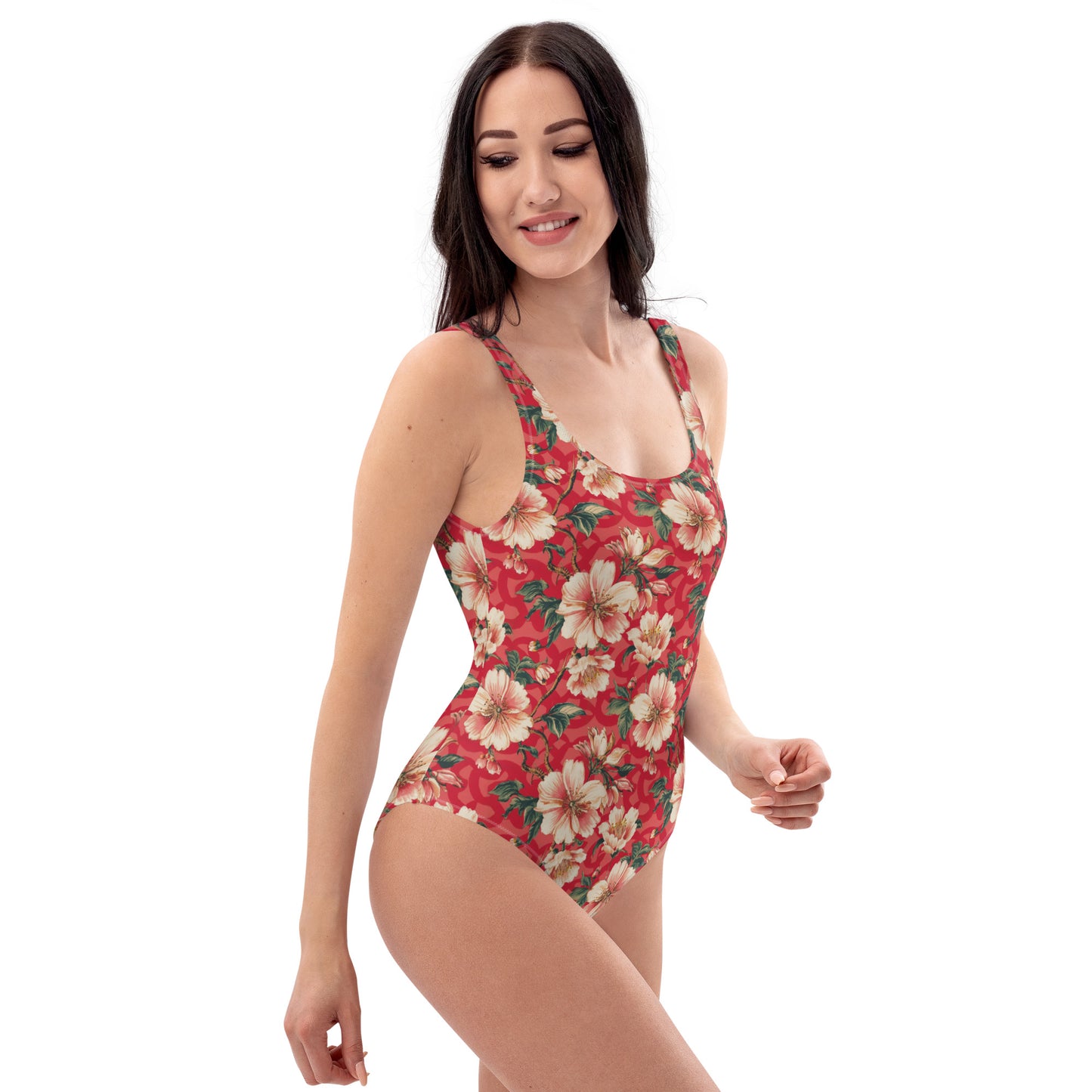 Vampire Art Timeless Low Back One-Piece Swimsuit - Cherry