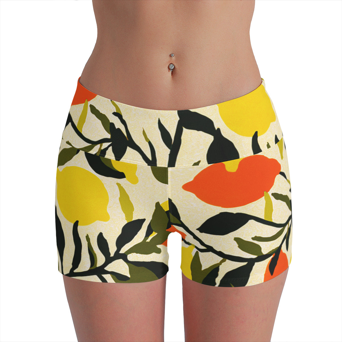 Vampire Art Retro Yoga Cycling Sports Shorts - Sixties Lemons