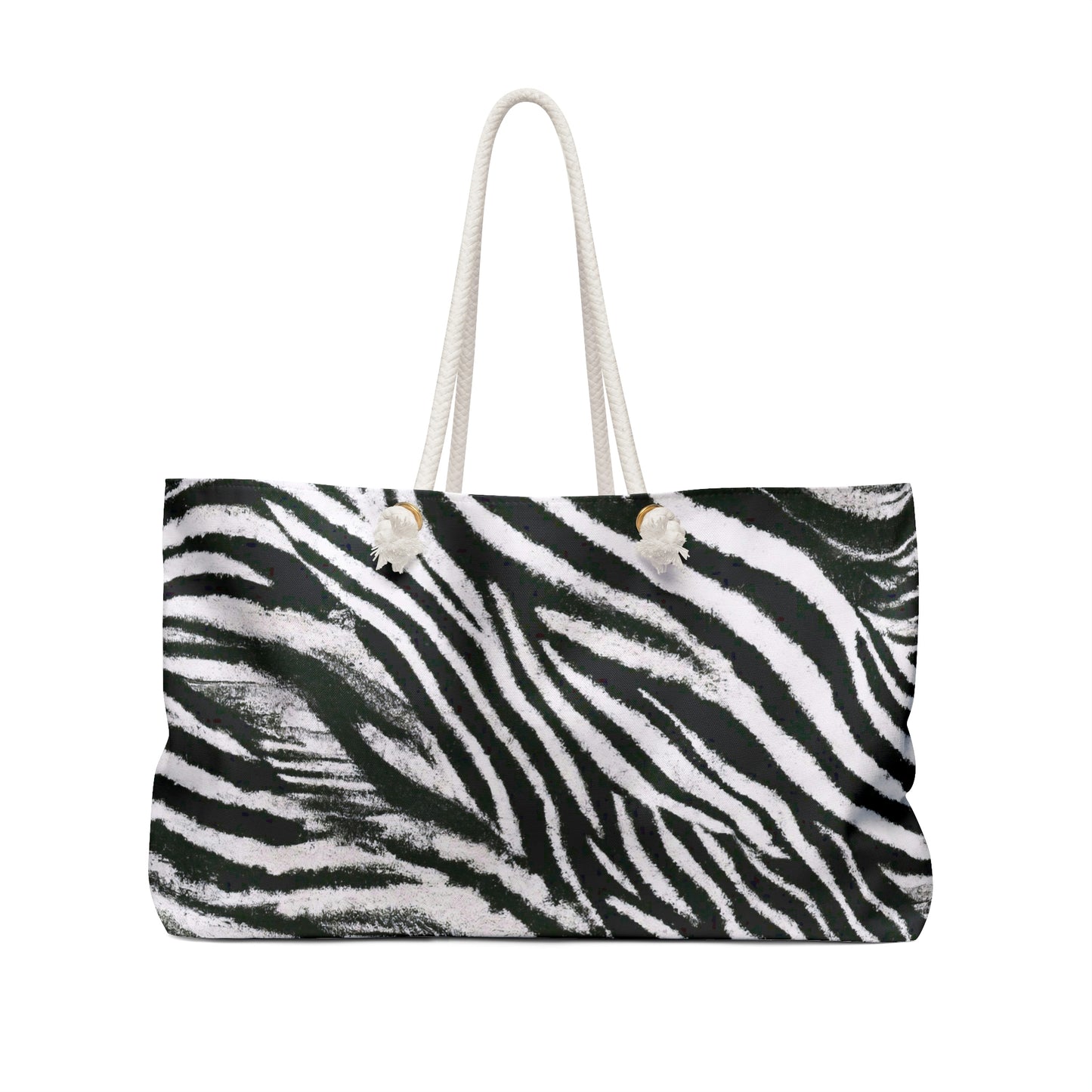 Vampire Art Beach Bag Weekender Bag - Grunge Zebra