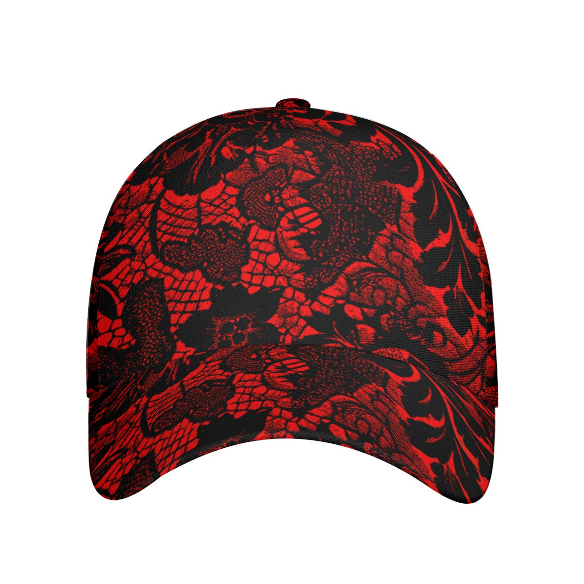 Vampire Art Victorian Vintage Red and Black Lace Peaked Cap