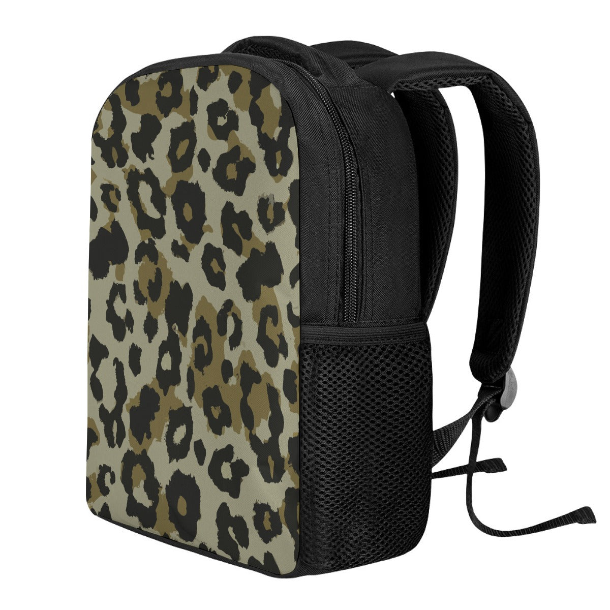 Vampire Art Black Grunge Leopard Student Backpack available in 3 sizes