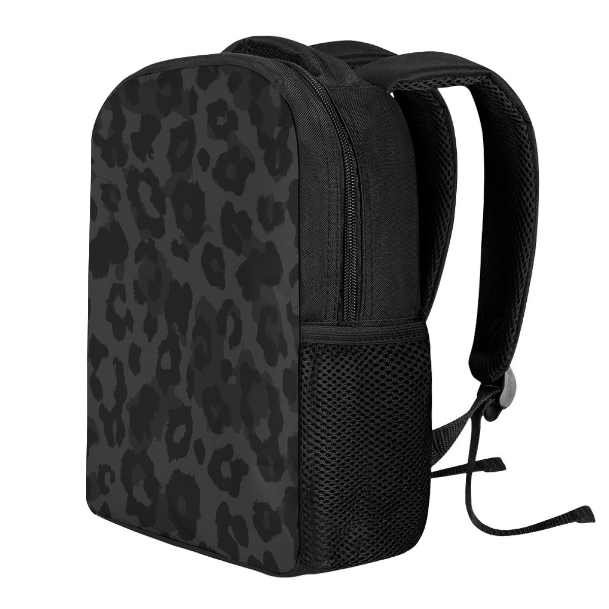 Vampire Art Black Grunge Leopard Student Backpack available in 3 sizes