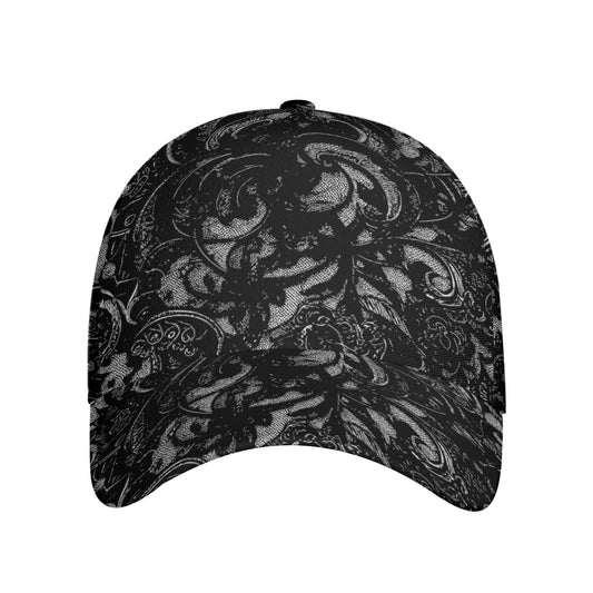 Vampire Art Victorian Vintage Black Lace Peaked Cap