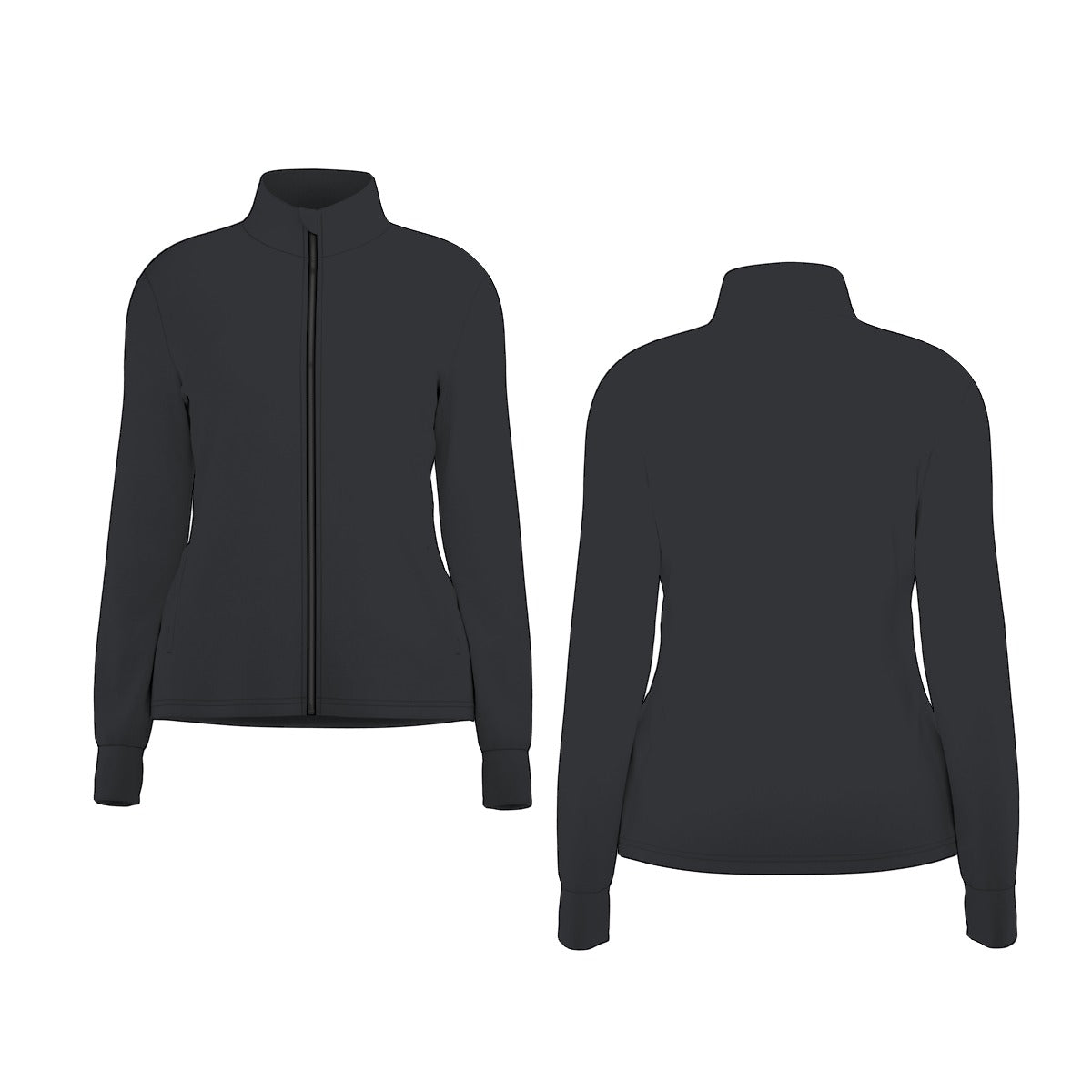 Vampire Art Women's Long Sleeve Thumbhole Jacket - Essentials Black