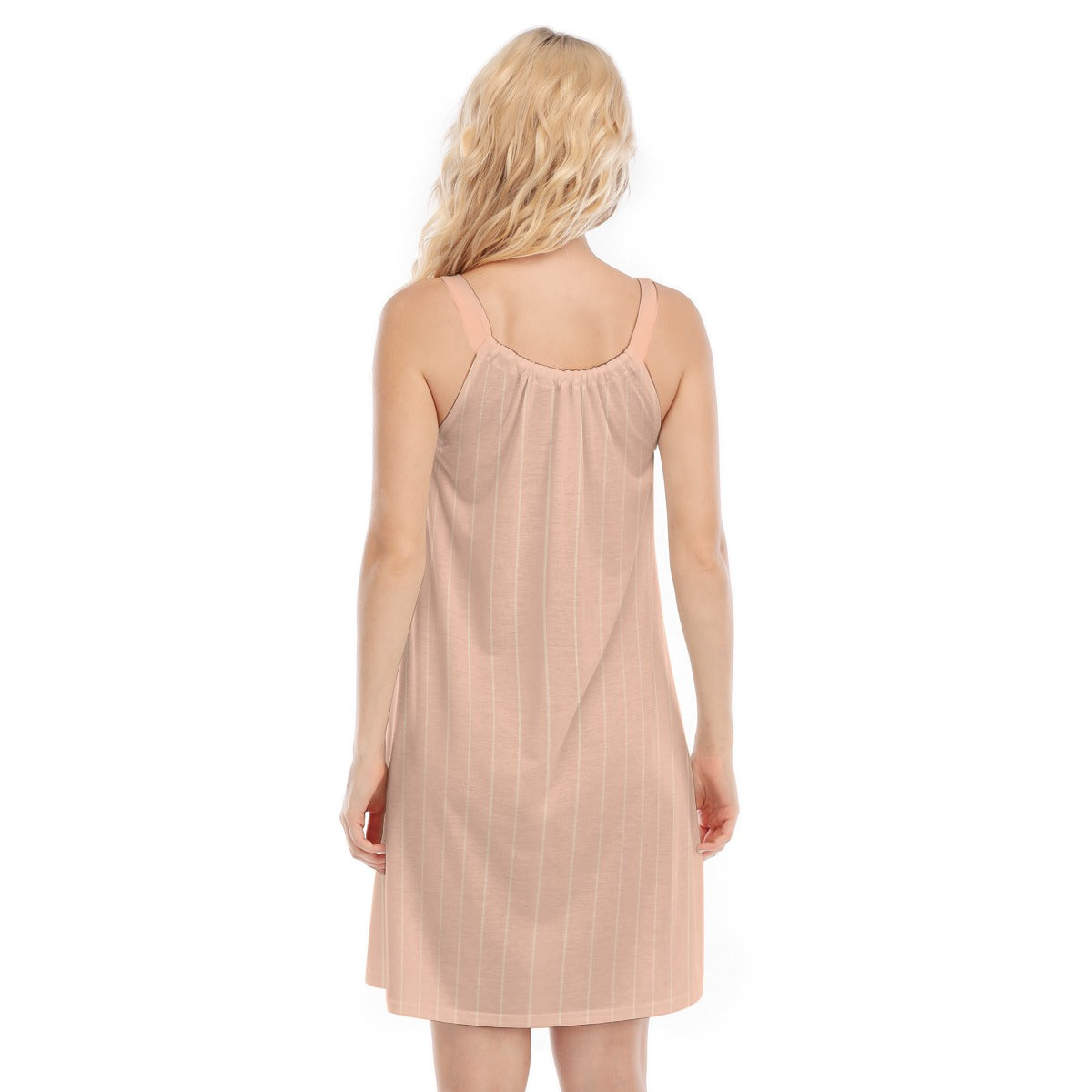 Vampire Art Cottagecore Women's Sleeveless Cami Dress - Pink PInstripe