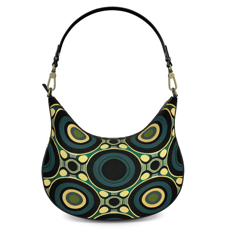 Vampire Art Grunge Sixties Green Curve Hobo bag