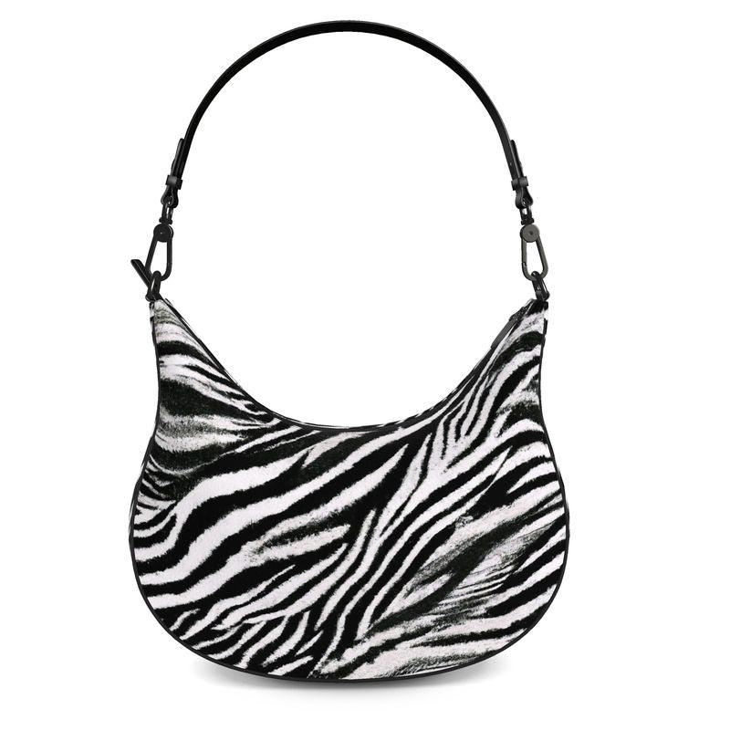 Vampire Art Grunge Zebra Curve Hobo Bag