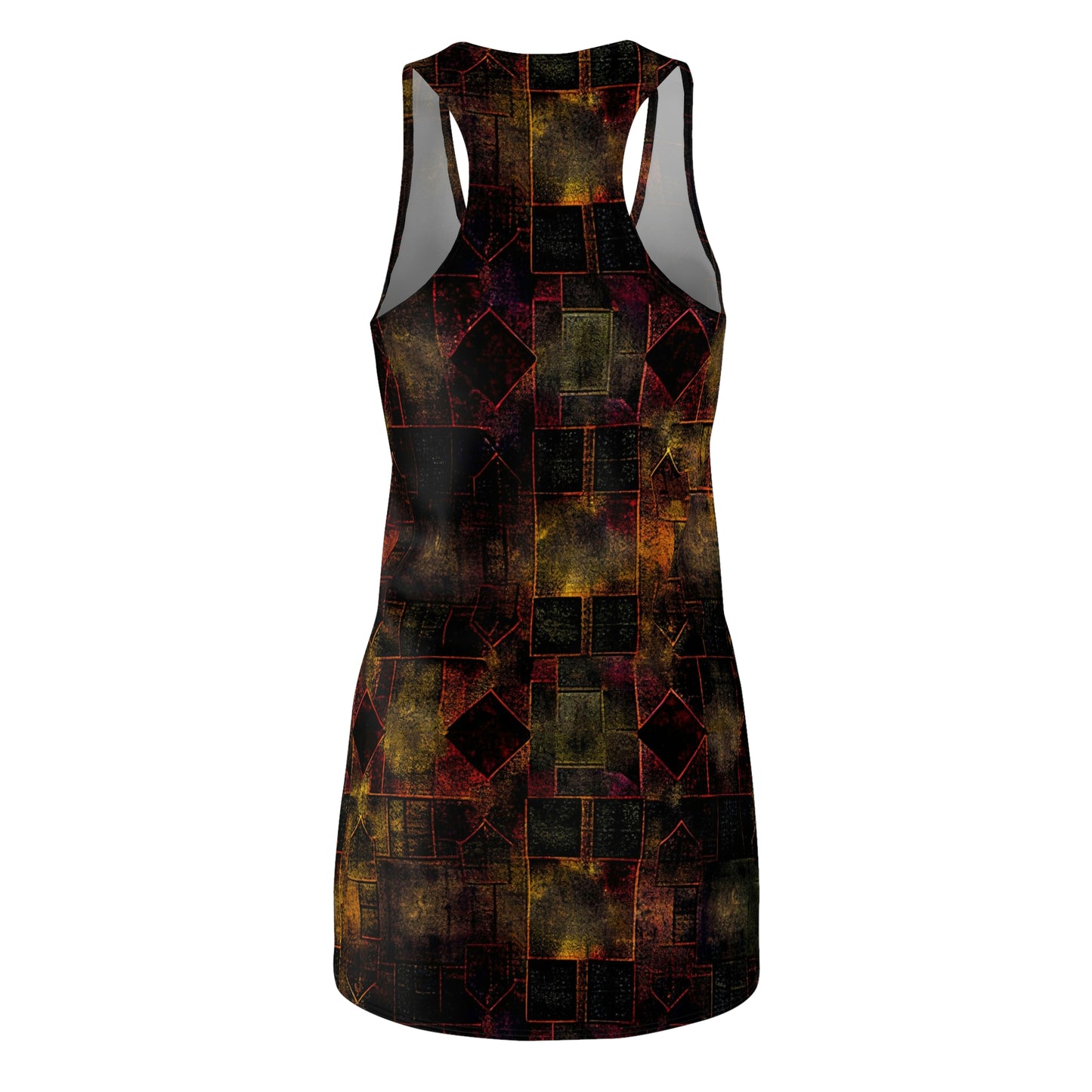 Vampire Art Grunge Women's Racerback Dress - Geometric Patterns