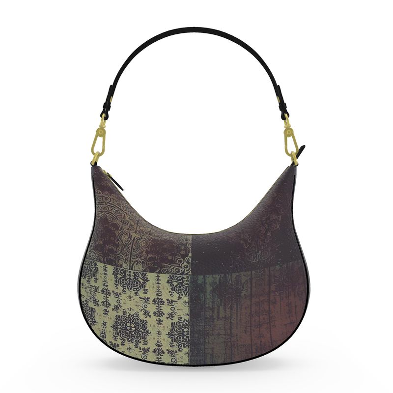 Vampire Art Grunge Patchwork Curve Hobo Bag - Seattle