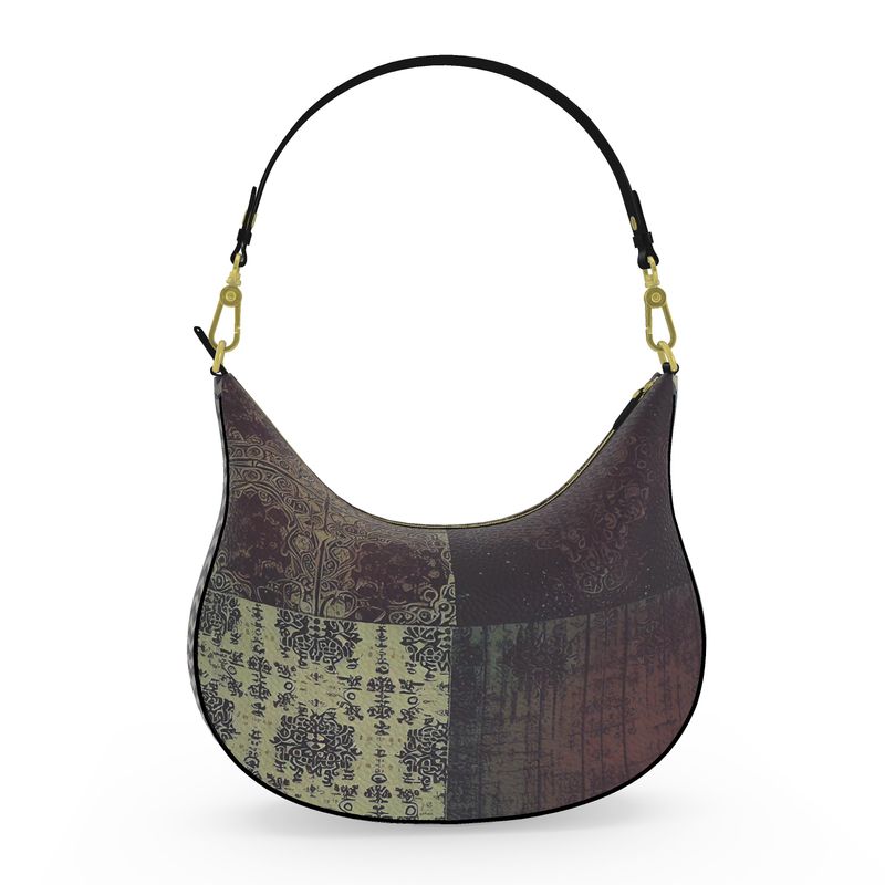 Vampire Art Grunge Patchwork Curve Hobo Bag - Seattle