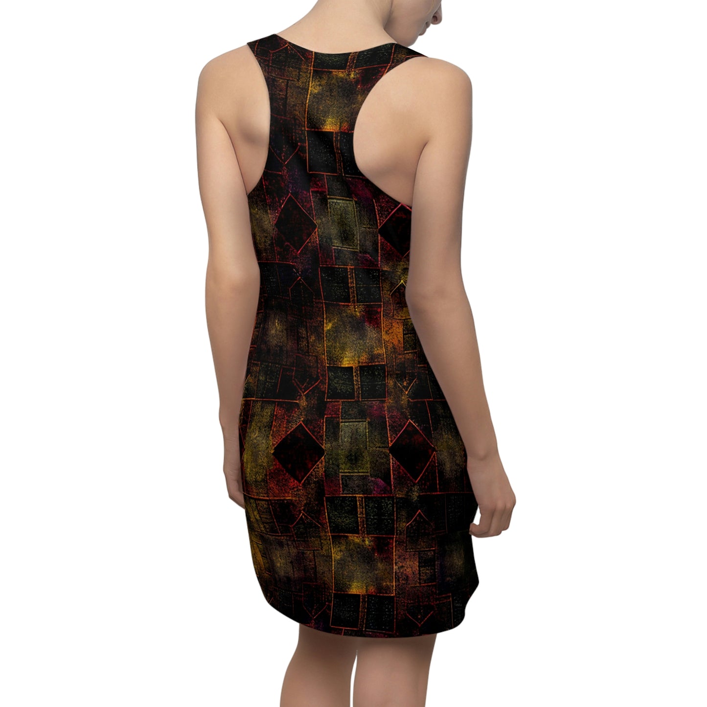 Vampire Art Grunge Women's Racerback Dress - Geometric Patterns