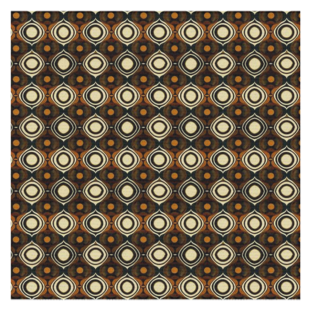 Vampire Art Grunge Sixties Brown 100% Cotton Tablecloths - square or rectangular up to 259cm/102inch length