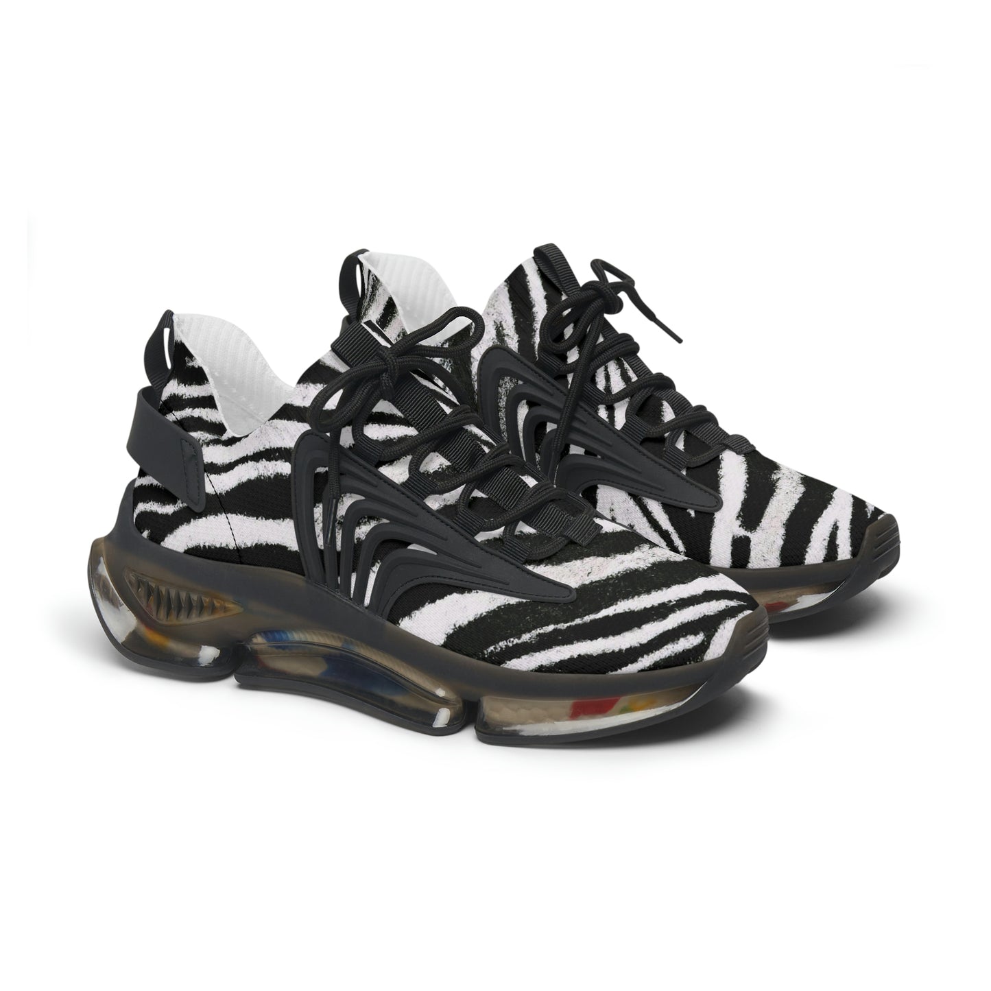 Vampire Art Grunge Zebra Women's Mesh Sneakers