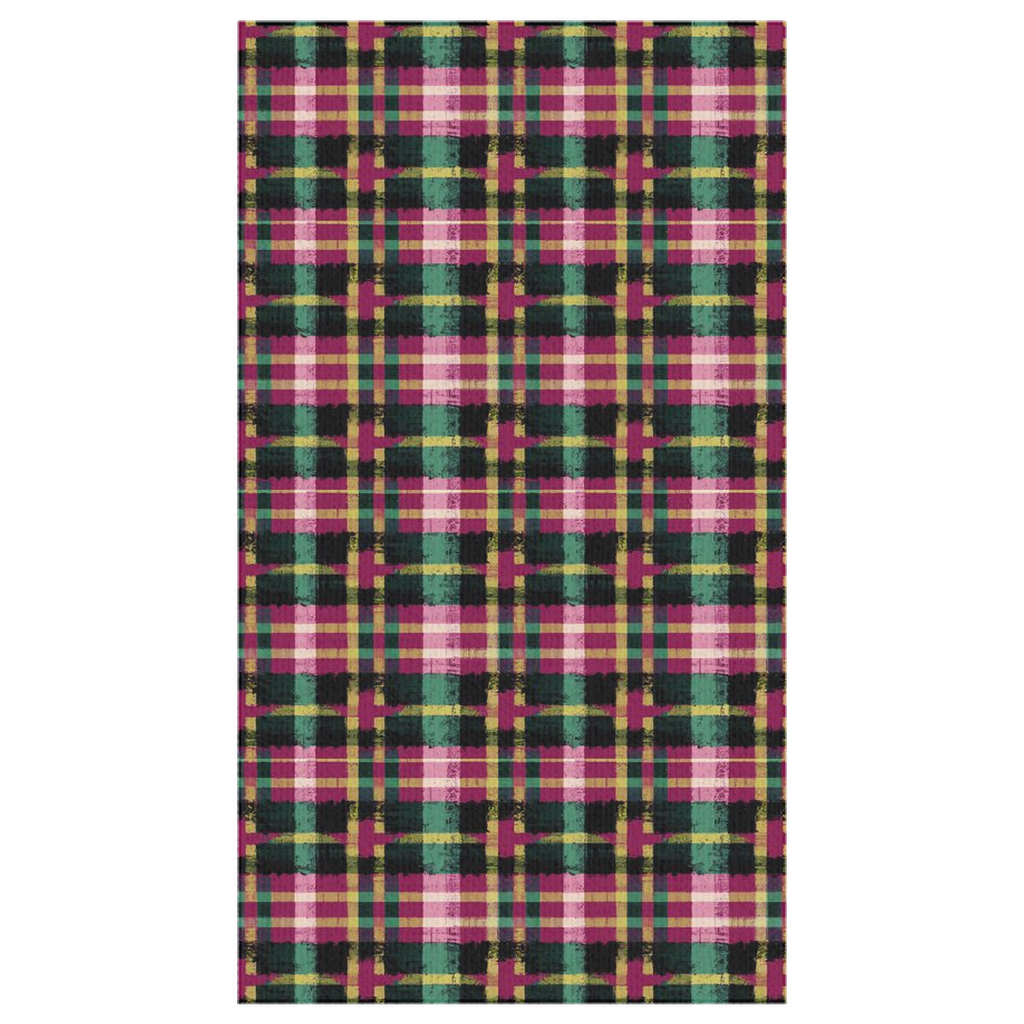 Vampire Art Grunge Scottish Tartan 100% Cotton Tablecloths - Square or Rectangular Up to 259cm/102inch length