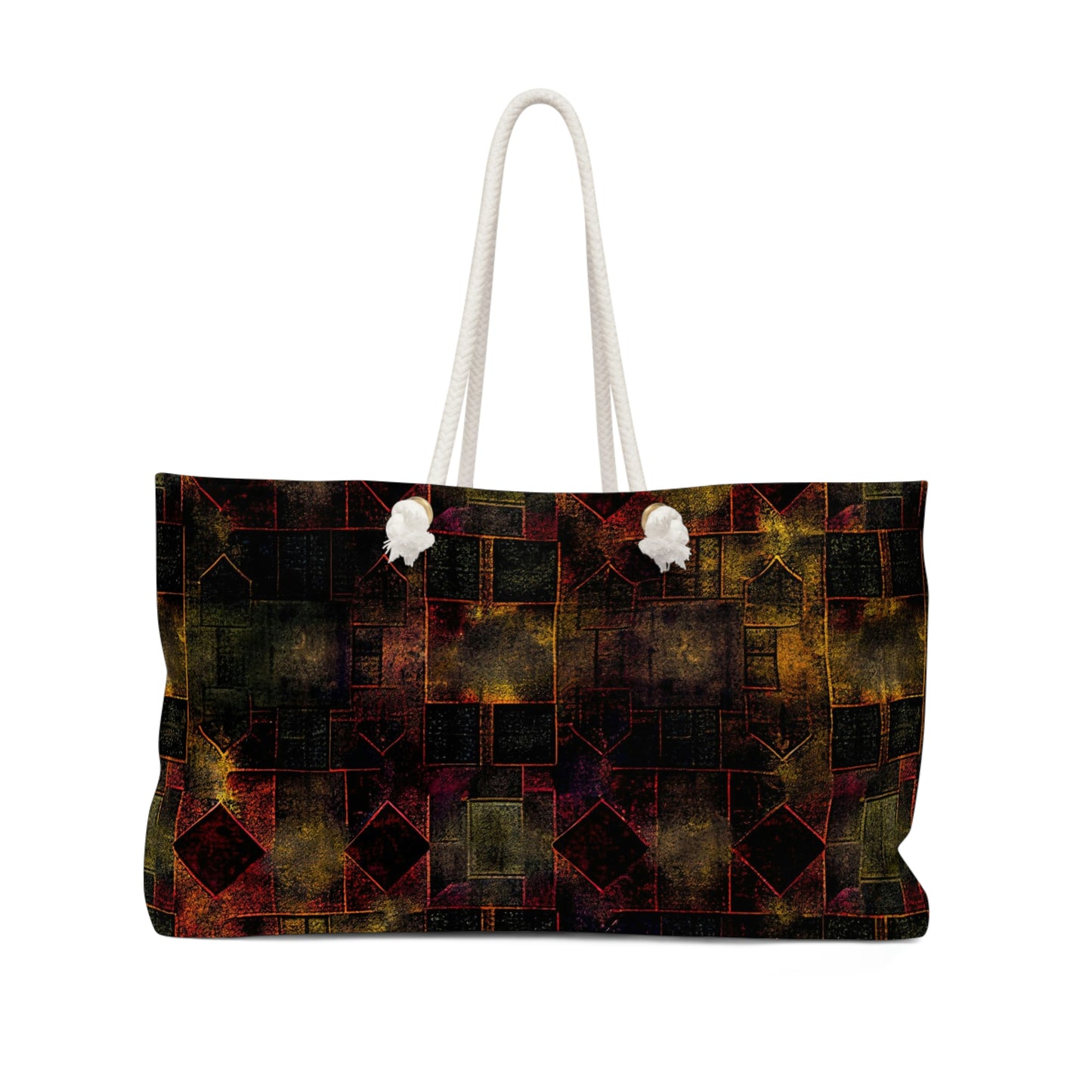 Vampire Art Grunge Beach Bag Weekender Bag - Geometric Patterns