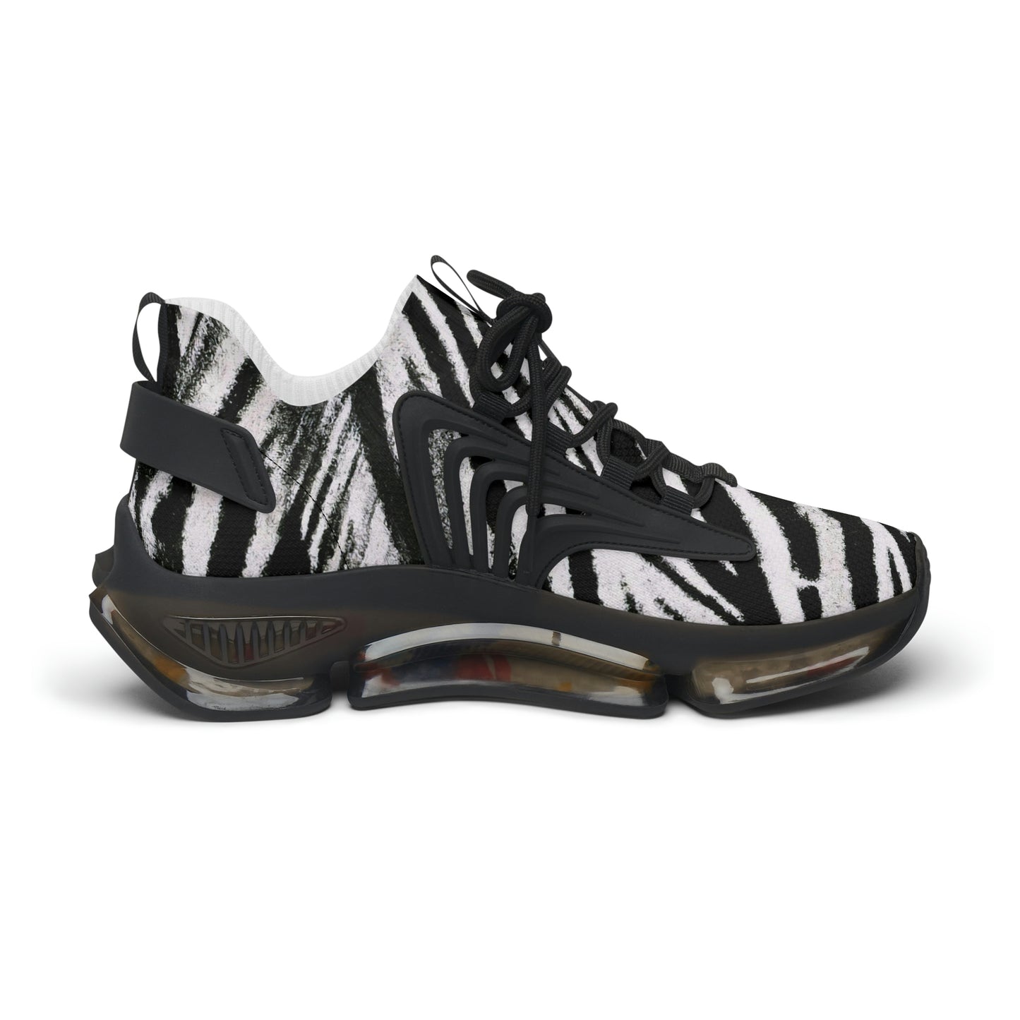 Vampire Art Grunge Zebra Women's Mesh Sneakers