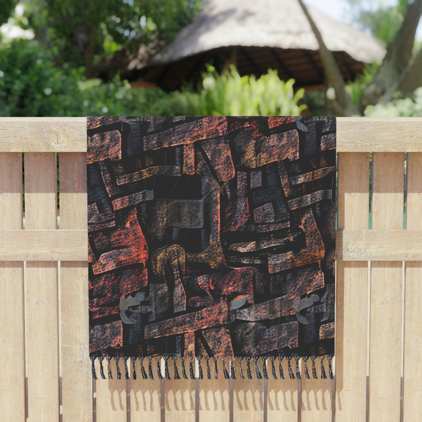 Vampire Art Grunge Boho Beach Cloth Towel - Blocks