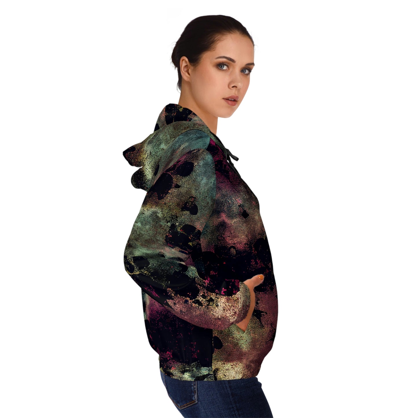 Vampire Art Grunge Women’s Full-Zip Hoodie