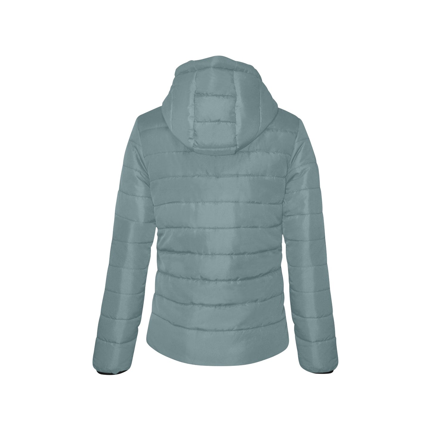 Vampire Art Grunge Essentials Women's Padded Hooded Jacket - Dusty Teal