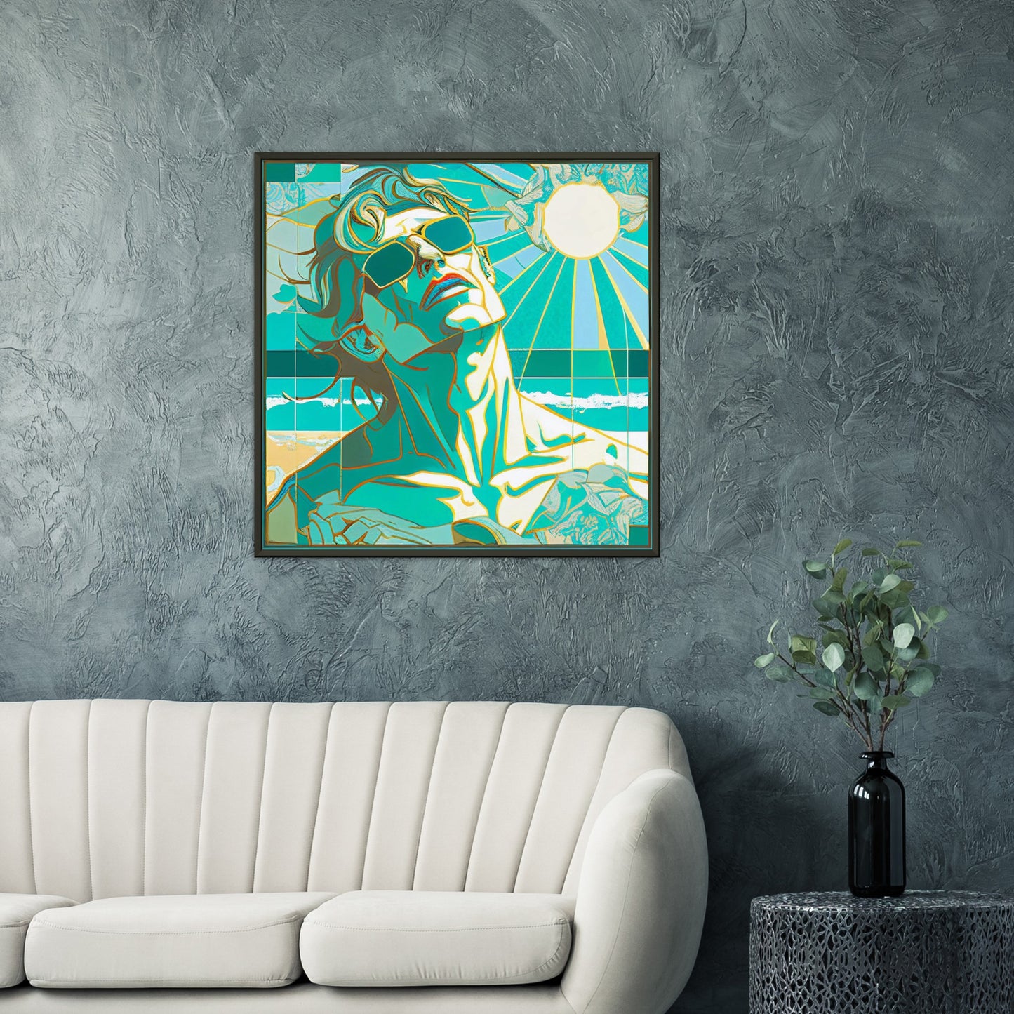 Vampire Art Like a Vampire in the Sun 3 - Premium Matte Paper Metal Framed Poster - 70x70cm (28x28inch)